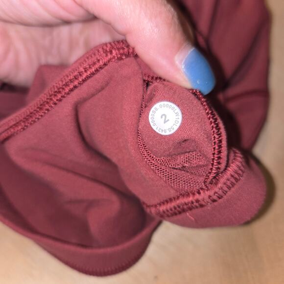 lululemon Align Tank Top Light Support Rust Brown sz 2 - Picture 3 of 3